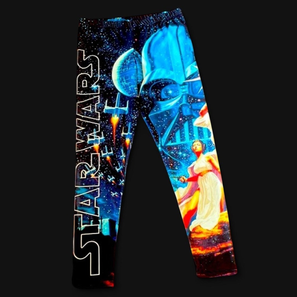 Star Warz Mighty Fine Movie Poster Prints Women's Stretch Leggings
